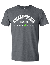 Shamrocks Soft Style Cotton Anniversary Grey T-shirt - Orders due by Friday. March 24, 2023